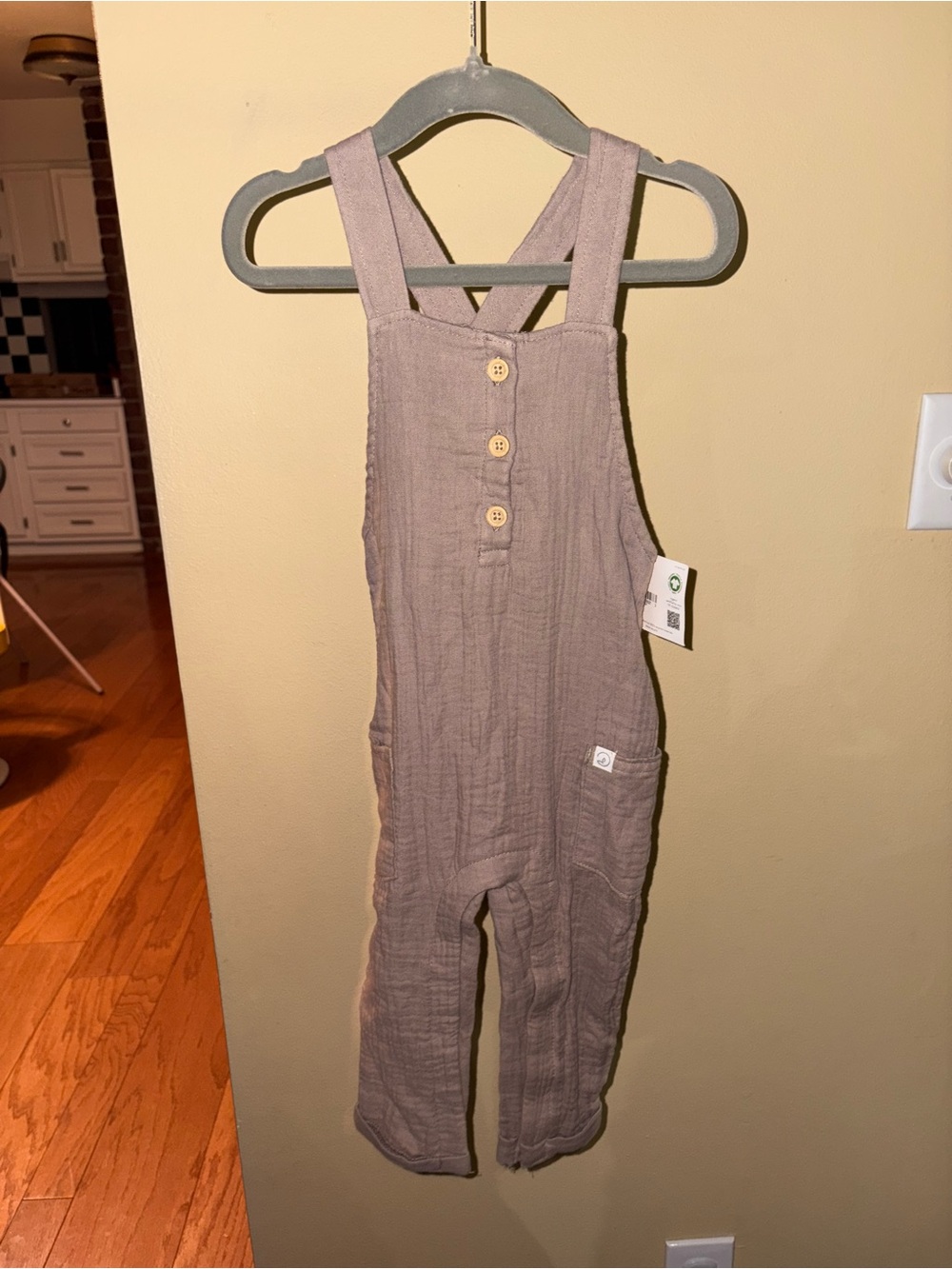 NWT Carters little Planet Cotton Muslin Overalls 18 month